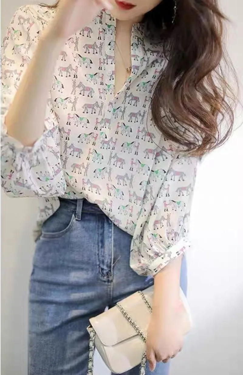 เสื้อเชิ้ตและเสื้อเบลาส์ผู้หญิ - Women Formal Wear White Shirt บทวิจารณ์และราคา