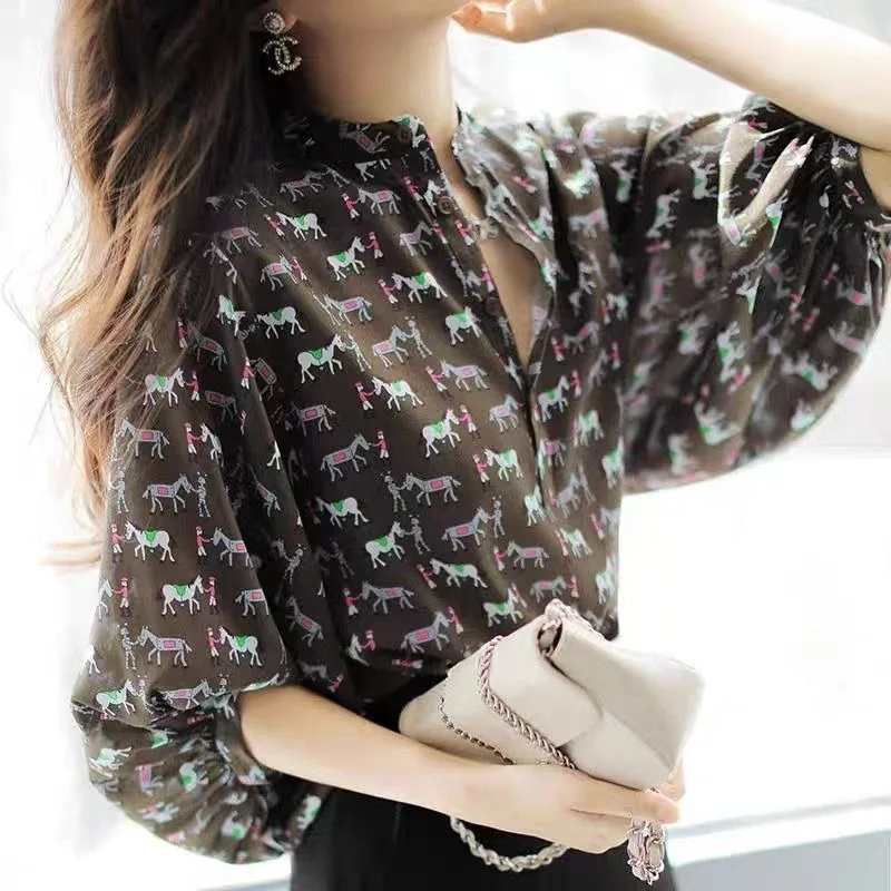 เสื้อเชิ้ตและเสื้อเบลาส์ผู้หญิ - Women Formal Wear White Shirt บทวิจารณ์และราคา