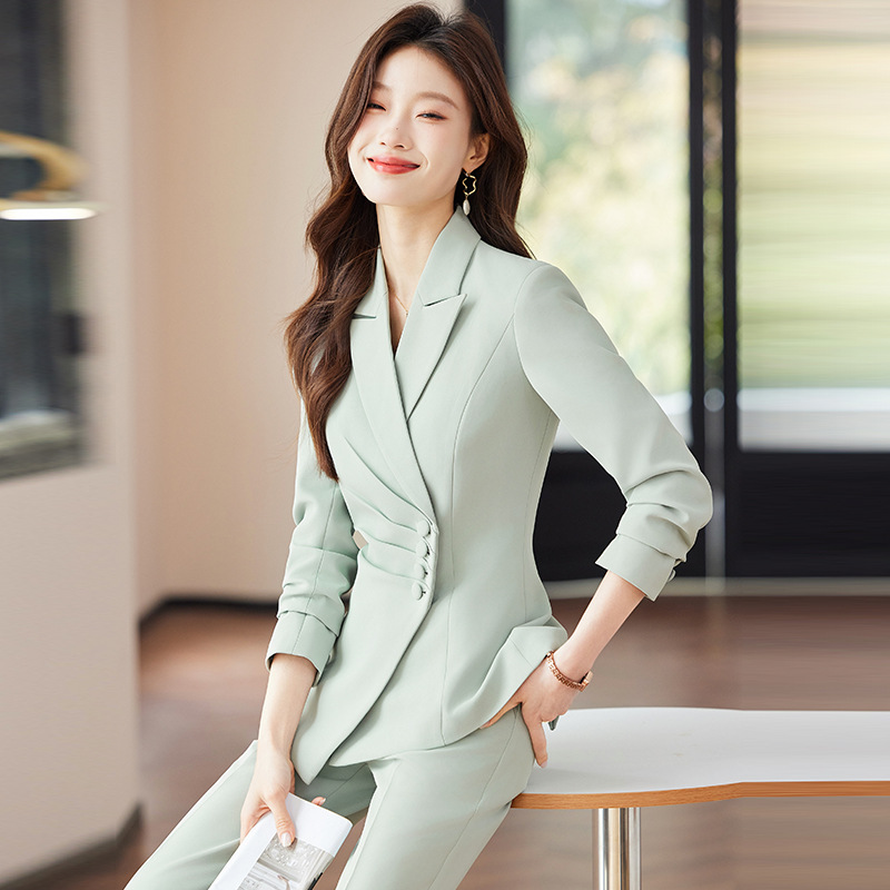 ชุดสูทธุรกิจสีขาวสำหรับผู้หญิง - Women Formal Wear White Shirt บทวิจารณ์และราคา