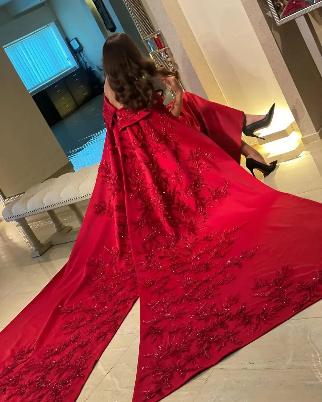 ที่กําหนดเองข้อเท้าความยาว She - Women Formal Party Wear Dress บทวิจารณ์และราคา