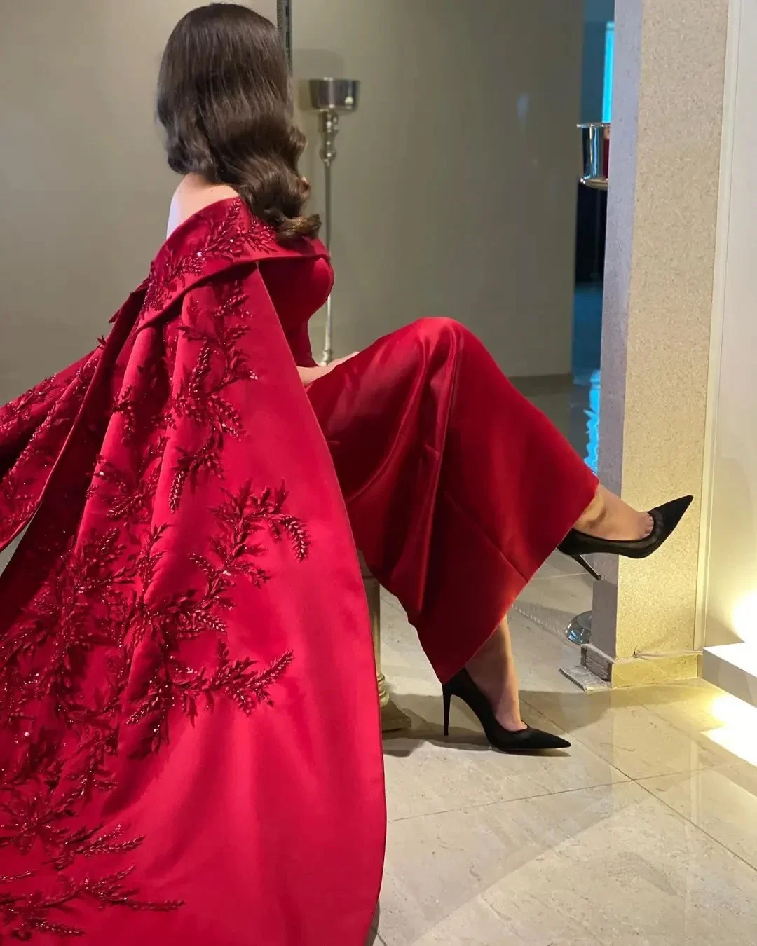 ที่กําหนดเองข้อเท้าความยาว She - Women Formal Party Wear Dress บทวิจารณ์และราคา