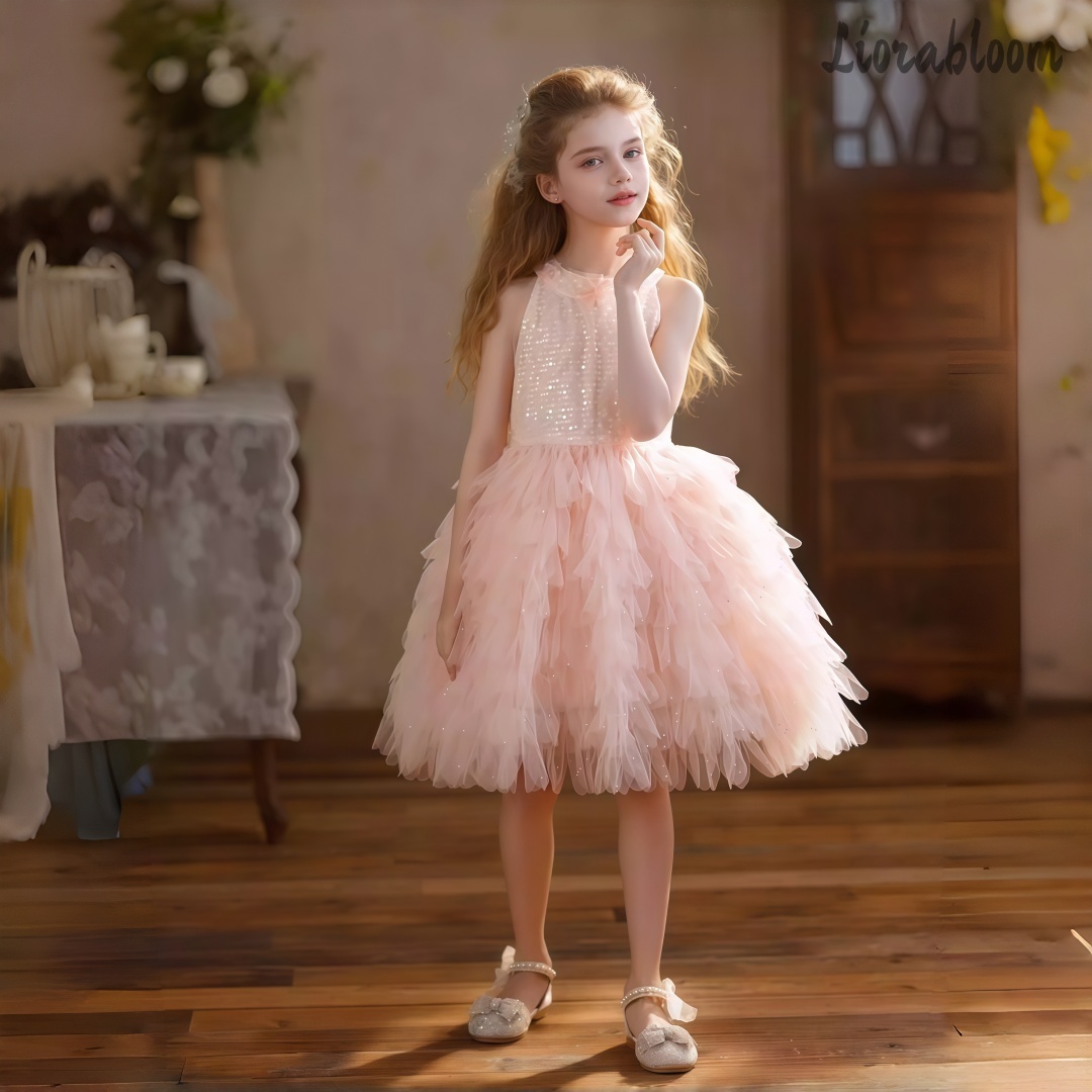 ชุดเดรสเด็กผู้หญิงสีชมพูแบบผูก - Formal Attire Woman บทวิจารณ์และราคา
