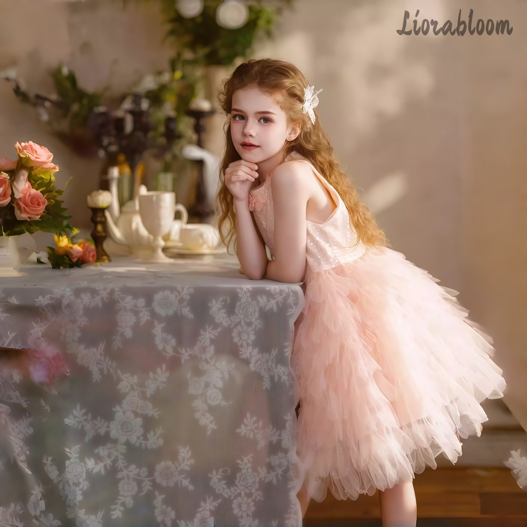 ชุดเดรสเด็กผู้หญิงสีชมพูแบบผูก - Formal Attire Woman บทวิจารณ์และราคา
