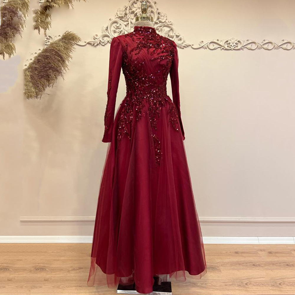 เดรสงานพรอมยาวถึงข้อเท้าลูกปัด - Women Formal Party Wear Dress บทวิจารณ์และราคา
