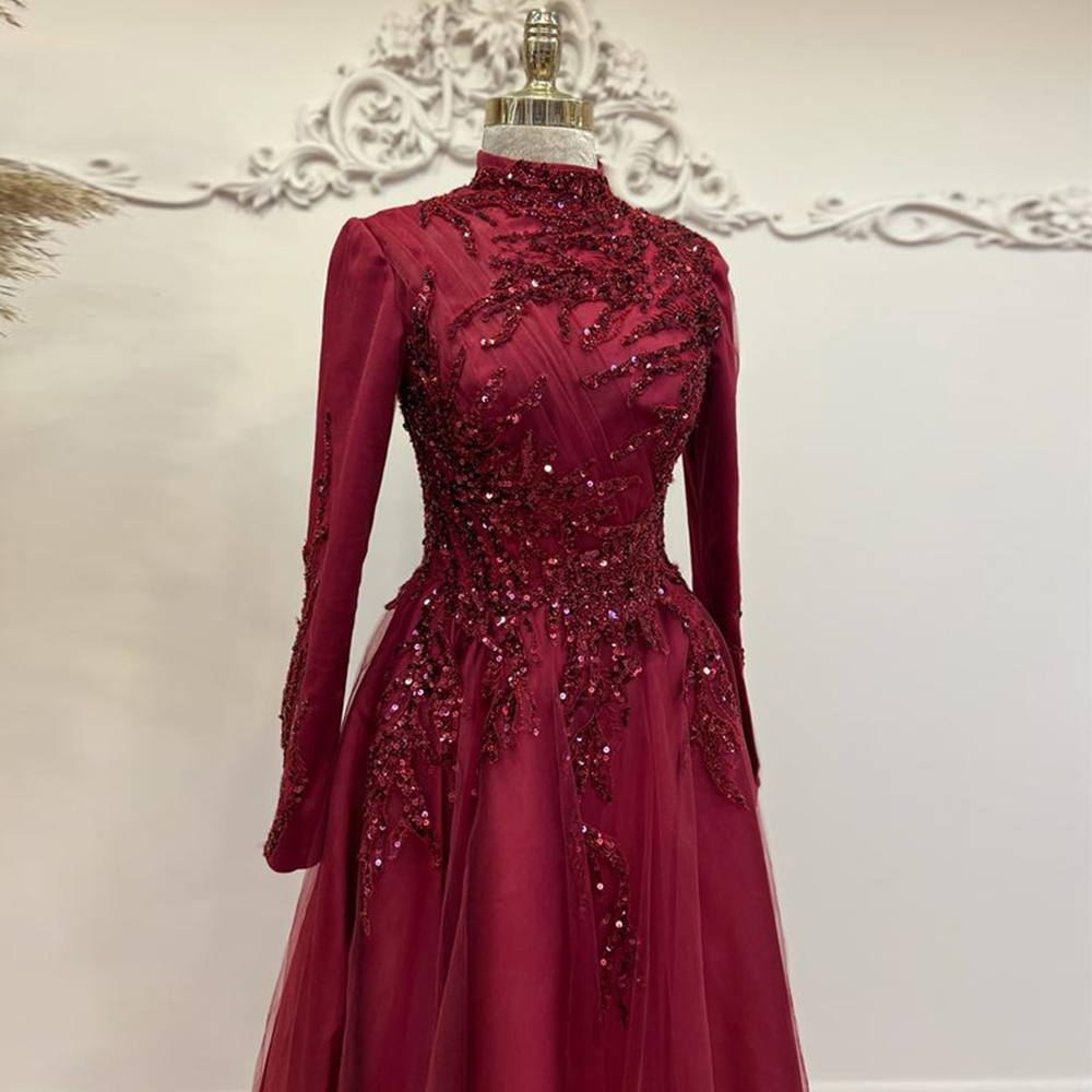เดรสงานพรอมยาวถึงข้อเท้าลูกปัด - Women Formal Party Wear Dress บทวิจารณ์และราคา