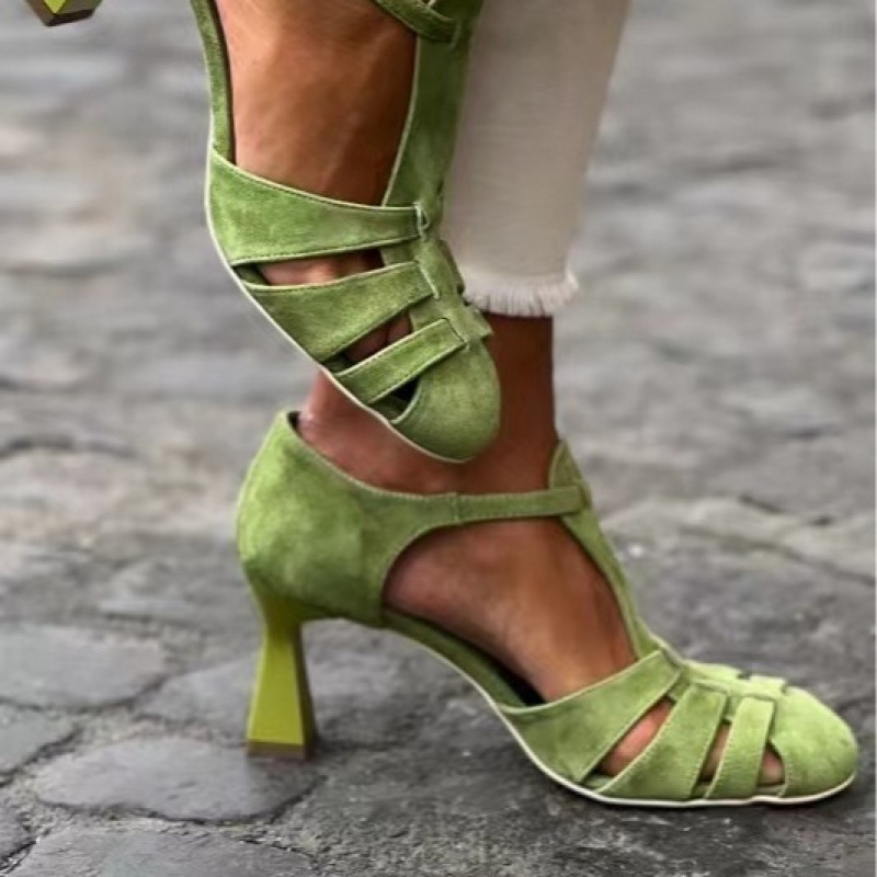 รองเท้าส้นเตี้ยแบบ T-Strap สีเ - Women Formal Wear For Summer บทวิจารณ์และราคา