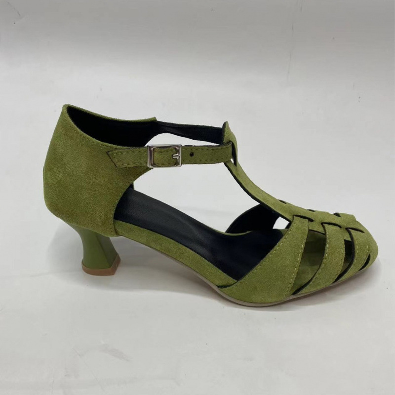 รองเท้าส้นเตี้ยแบบ T-Strap สีเ - Women Formal Wear For Summer บทวิจารณ์และราคา
