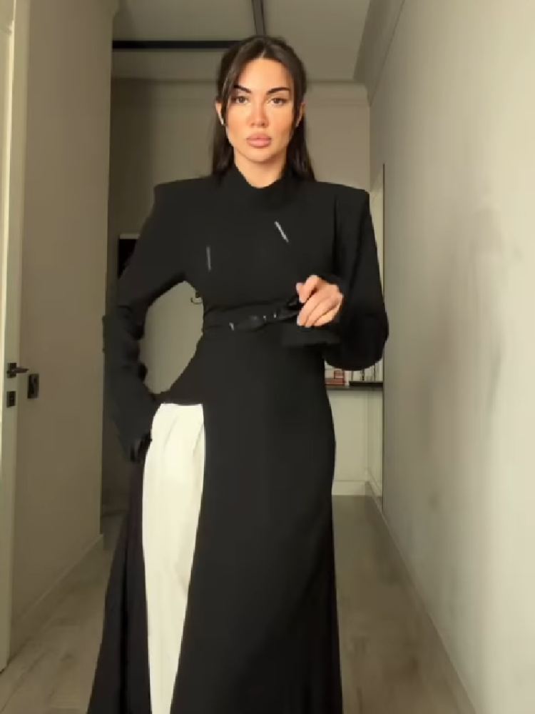 เดรสยาวคอสูงแขนยาวสำหรับผู้หญิ - Women'S Elegant Formal Wear บทวิจารณ์และราคา