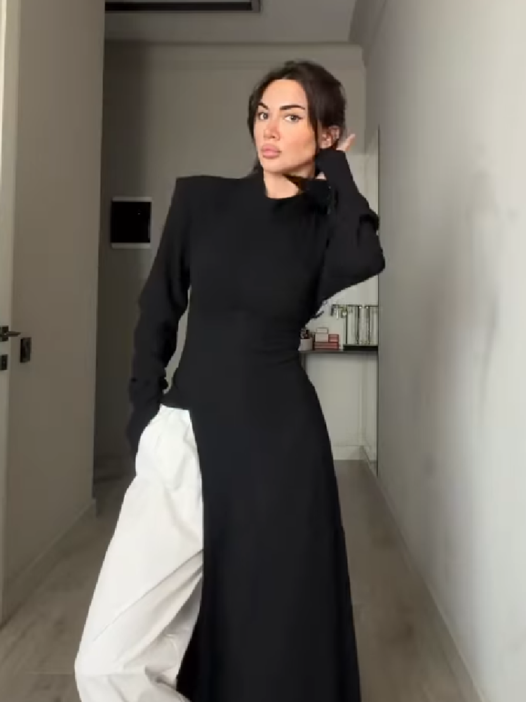 เดรสยาวคอสูงแขนยาวสำหรับผู้หญิ - Women'S Elegant Formal Wear บทวิจารณ์และราคา