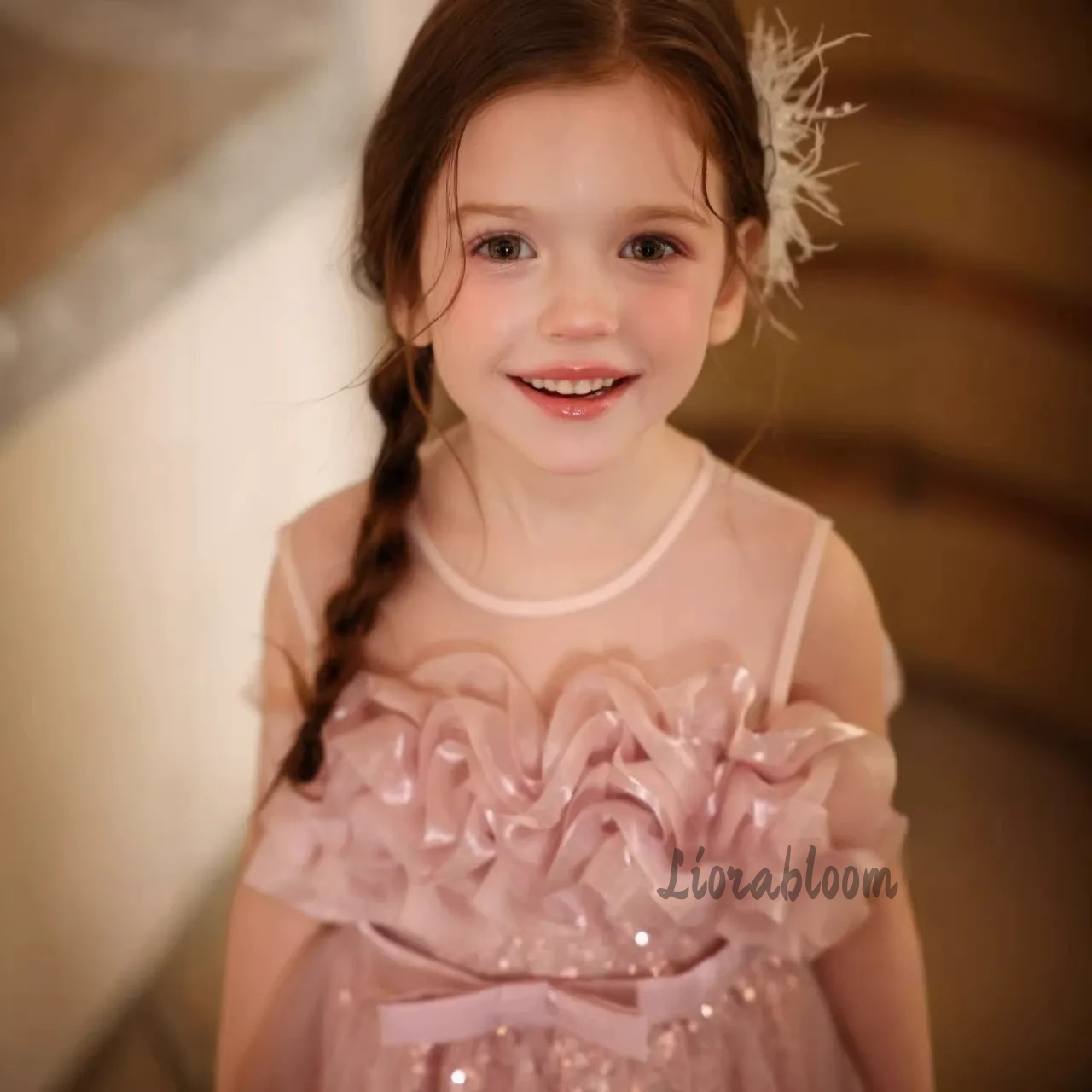ชุดเดรสเด็กผู้หญิงสีชมพู ผ้าทู - Formal Attire Woman บทวิจารณ์และราคา