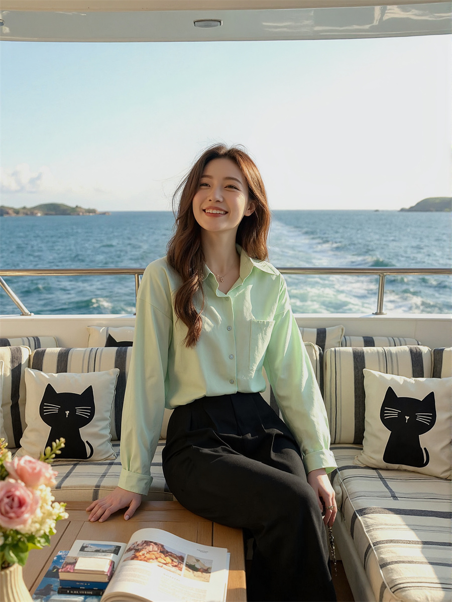 เสื้อผ้าผู้หญิงฤดูร้อน เสื้อเช - Women Formal Wear White Shirt บทวิจารณ์และราคา