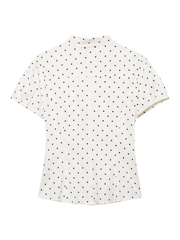 เสื้อเชิ้ตวินเทจสไตล์เรโทรสีขา - Women Formal Wear White Shirt บทวิจารณ์และราคา
