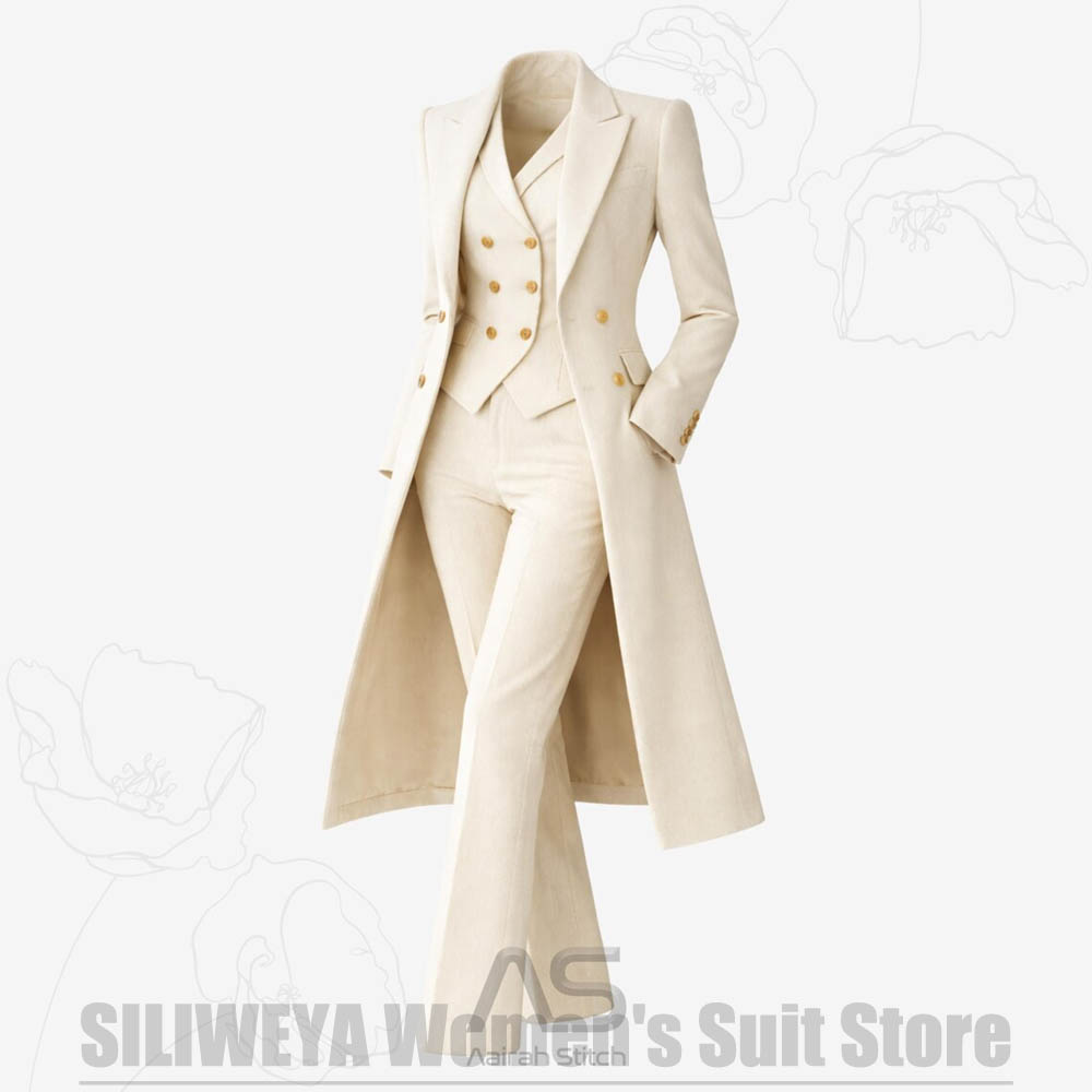 ชุดสูทผู้หญิง 3 ชิ้น แบบกระดุม - Women'S Elegant Formal Wear บทวิจารณ์และราคา