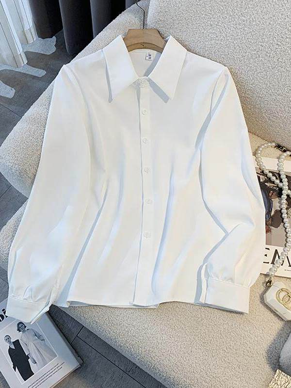 เสื้อเชิ้ตแขนยาวสีขาวสำหรับผู้ - Women Formal Wear White Shirt บทวิจารณ์และราคา