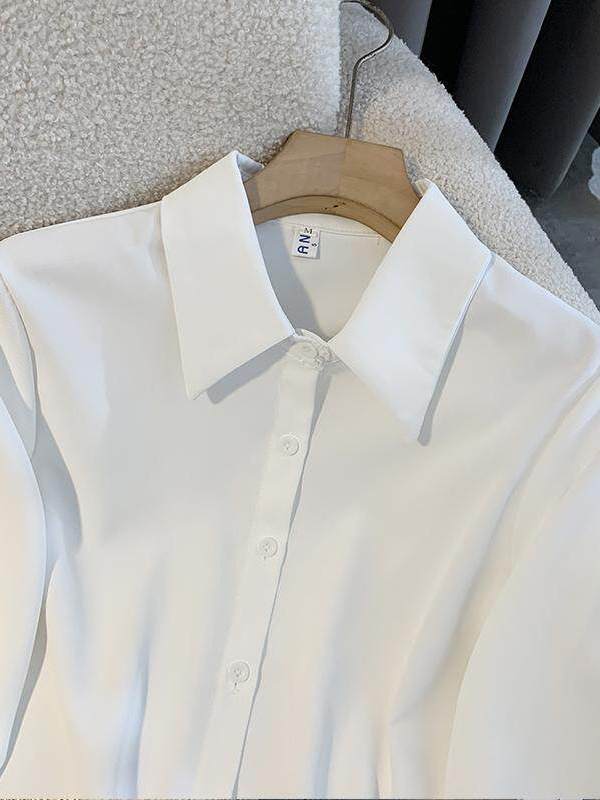 เสื้อเชิ้ตแขนยาวสีขาวสำหรับผู้ - Women Formal Wear White Shirt บทวิจารณ์และราคา