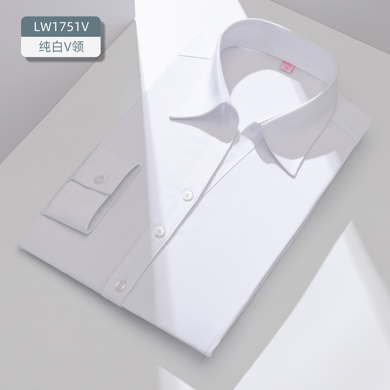เสื้อเชิ้ตผู้หญิงแขนยาว/แขนสั้ - Women Formal Wear White Shirt บทวิจารณ์และราคา