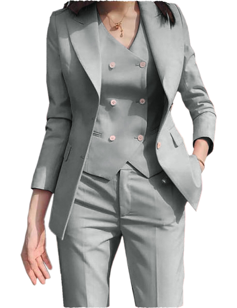 ชุดสูทลำลองสำหรับฤดูใบไม้ร่วง  - Women'S Elegant Formal Wear บทวิจารณ์และราคา