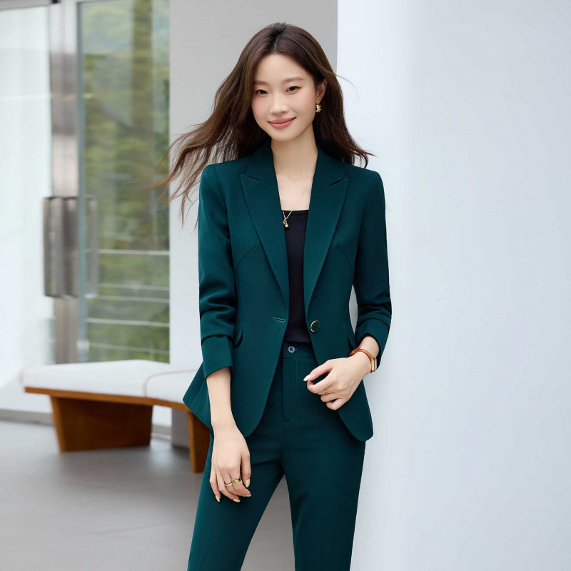 ชุดสูทผู้หญิงหรูหราไฮเอนด์ รุ่ - Women Formal Wear White Shirt บทวิจารณ์และราคา