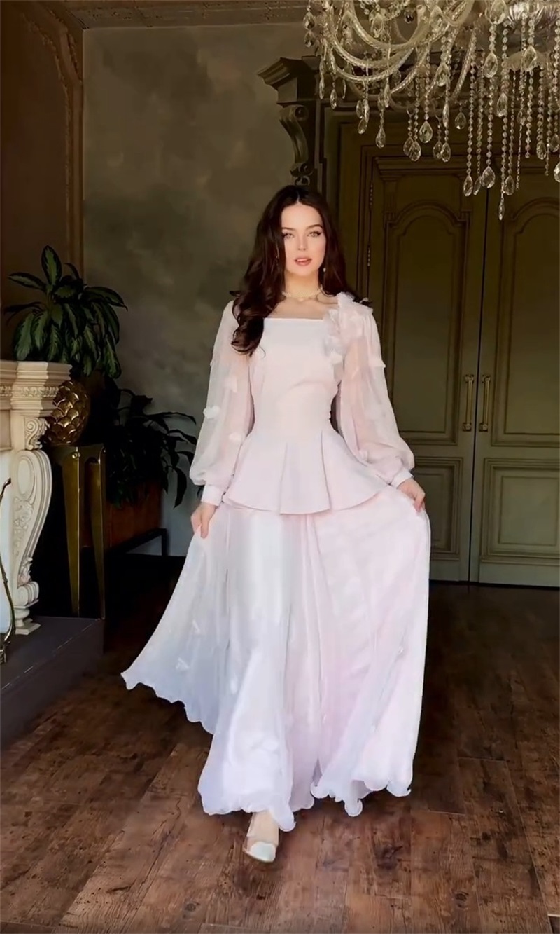 ชุดสูทกระโปรงผู้หญิงสไตล์อาหรั - Women Formal Party Wear Dress บทวิจารณ์และราคา