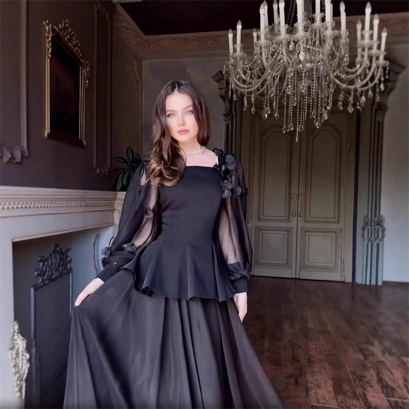 ชุดสูทกระโปรงผู้หญิงสไตล์อาหรั - Women Formal Party Wear Dress บทวิจารณ์และราคา
