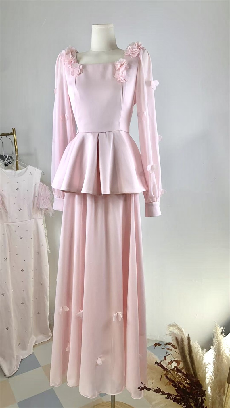 ชุดสูทกระโปรงผู้หญิงสไตล์อาหรั - Women Formal Party Wear Dress บทวิจารณ์และราคา