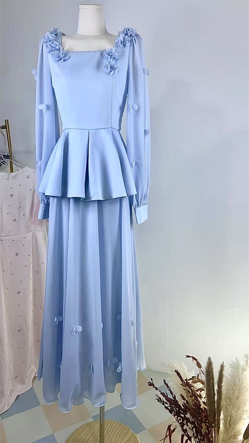 ชุดสูทกระโปรงผู้หญิงสไตล์อาหรั - Women Formal Party Wear Dress บทวิจารณ์และราคา